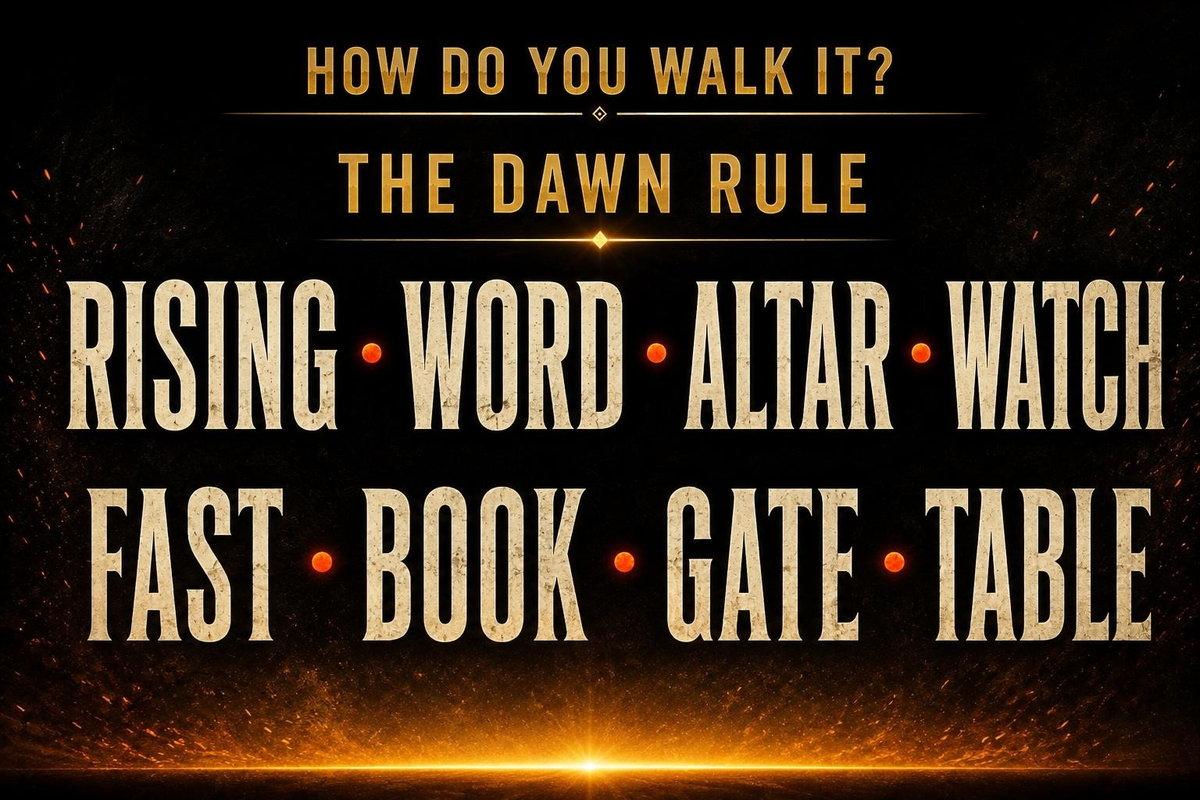 The Dawn Rule — Rising, Word, Altar, Watch, Fast, Book, Gate, Table