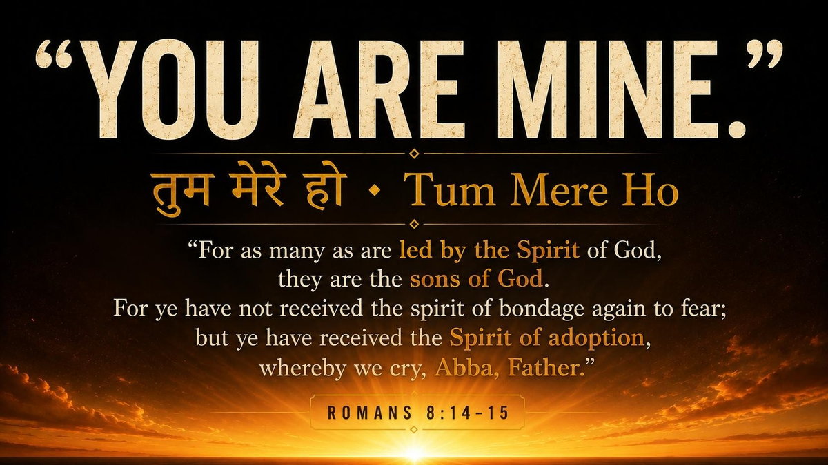 You are Mine — Tum Mere Ho, Romans 8:14-15